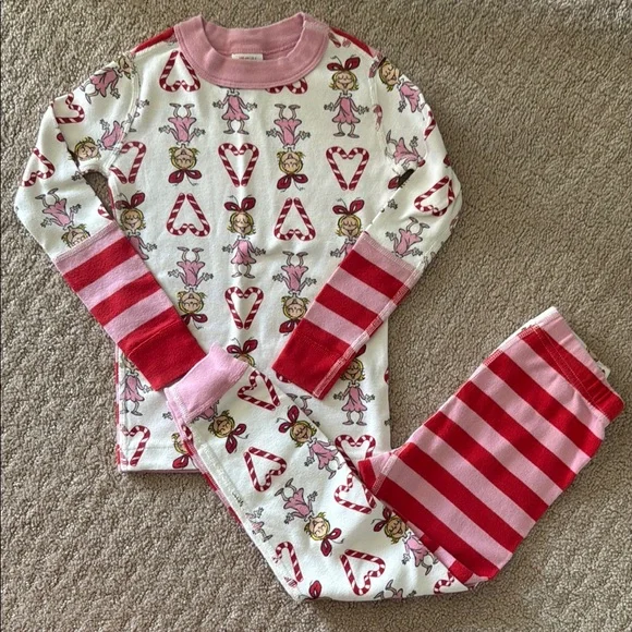 Hanna Andersson Grinch Cindy Lou Who Christmas Pajamas - Picture 1 of 1